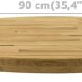 Table Top,,for Dining Tables, Coffee Tables, Garden Tables, Solid Oak Wood Round - Image 4