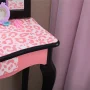 Ktaxon Kids' Wooden Vanity Table and Stool Set with 3 Mirrors, Princess Makeup Dressing Table,Children's Furniture - Image 6