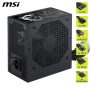MSI - MAG A650BN PCIE5 III 650W 80 PLUS Bronze Non-Modular ATX 3.1 & PCIe 5.1 Ready Power Supply - Black - Image 3