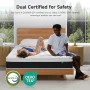 Queen Size Hybrid Mattress, Z-HOM Classic 10 inch Foam Euro Top Mattress, 5-Zone Pocket Spring Support for Back Pain, Medium Firm - Image 3
