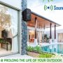 2 Black Heavy Weight Waterproof UV Protection Speaker Covers for C-Bracket Mounted Outdoor Speakers - NOT for Powered Speakers! - Image 5