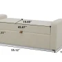 Better Homes & Gardens Springwood 55.12" Storage Bench, Cream - Image 5