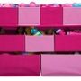Delta Children Deluxe Multi-Bin Toy Organizer with Storage Bins, White/Pink Bins - Image 2