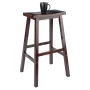 Winsome Satori Saddle Seat Bar Stool, 29", Walnut Finish - Image 6