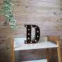 Light Up Black Alphabet Marquee Letters Sign LED Marquee Number Lights Sign for Night Light Home Bar Christmas Lamp Birthday Party Wedding Decoration D - Image 3