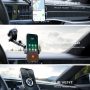 Wireless Car Charger, 15W Fast Charging Auto Clamping Phone Holders for Your Car Phone Mount fit for iPhone 17 16 15 14 13 12 Pro Max 11 XR XS, for Samsung Galaxy S25 Ultra S24 S23, Black - Image 3