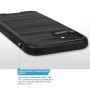 TJS Phone Case Compatible for Apple iPhone 11 6.1", with [Tempered Glass Screen Protector] Dual Layer Brushed Finish Hard Inner Layer Armor Phone Cover (Grey) - Image 5