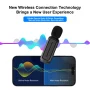 TIKBBRMG Microphone for iPhone iPad Android Professional Wireless Lavalier Lapel Mini Microphone, Charging Case with Adapter Included Noise Reduction Plug,Podcast Microphone for Interview Video Vlog - Image 5