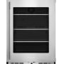 KitchenAid - 5.2 Cu. Ft. Undercounter Refrigerator with Glass Door and Shelves with Metallic Accents - PrintShield Stainless Finish - Image 1