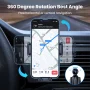 TOPK Car Phone Holder Car Mount with Hook Clip For Car Air Vent 360° Rotation Phone Mount for Cellphones - Image 4