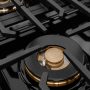 ZLINE - 36 in. Wide 6 Burner Designer DuoPro Gas Rangetop in Black Satin Steel with Black and Bronze Accents (PSRTBSZ-36-MBCB) - Black Satin Stainless Steel - Image 3