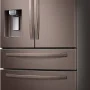 Samsung - 36 in. Wide 22.6 Cu. Ft. 4-Door French Door Counter Depth Refrigerator - Tuscan Stainless Steel - Image 3