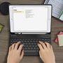 Fintie Keyboard Case for 9.7" iPad 6th Generation 2018 / iPad 5th Gen 2017 / iPad Air 2 / iPad Air 1 - [Built-in Pencil Holder] Soft TPU Back Cover w/Magnetically Detachable Keyboard, Black - Image 4