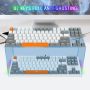 Mechanical Gaming Keyboard, E-YOOSO Wired Mechanical Keyboard with Red Switches, 87 Keys Gaming Keyboard with Solid Color Backlit & RGB LED Sidelight for Windows Mac PC Gaming - Image 6