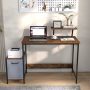Computer Desk with Reversible Storage Drawer and Moveable Shelf - Image 5