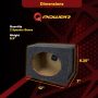QPower Angled Style 6 x 9 Inch Car Audio Speaker Box Enclosures, 2 Speaker Boxes - Image 3