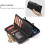 Caseme Magnetic Wallet Case Designed for iPhone 13 Pro Max(6.7") Flip Case,Compatible with MagSafe Charger,PU Leather Zipper Folio Protective Case with Magnetic Closure and Card Holder (Black) - Image 5