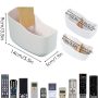 LINFIDITE 2 Pack TV Remote Holder Wall Mount Remote Control Holder for Bed Universal Bedside Wall Remote Holder Caddy Organizer Hole-Free Remote Control Holder (For 2 Or 3 Remote Controls–White - Image 4