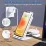Portable 3 in 1 Wireless Charging Station, Almsbo Foldable15W Fast Wireless Charger for Apple Iwatch 6/SE/5/4/3/2/1,AirPods 3/2, iPhone 11/12 Series/XS MAX/XR/XS/X/8/8 Plus - Image 5