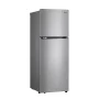LG - 24-in Wide 11.1 Cu. Ft. Top Freezer Refrigerator with Digital Temperature Control - PrintProof Stainless Steel Look - Image 2
