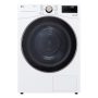 LG - 7.8 Cu. Ft. Stackable Smart Electric Dryer with Dual Inverter HeatPump Technology - White - Image 1