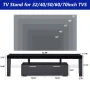 UHOMEPRO TV Stand for TV up to70'', High Gloss Entertainment Center with RGB LED Lights and Storage Shelves, Black Media Console for Living Room - Image 6