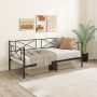 Twin Size Platform Bed with Heavy-duty Metal Slat Support - Black - Image 2