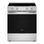 Whirlpool - 30” Wide 5 element 5.3 cu. ft. Smart Slide-In Electric Range-Air Cook Technology, No Preheat Air Fry, WipeClean Coating - Stainless Steel - Image 1