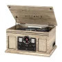 Victrola Quincy 6-in-1 Bluetooth Record Player (Gray) - Image 3
