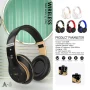 COFEST Electronics Gadgets,Headworn Bluetooth Earphones,Wireless Stereo Earphone Card,Radio Call Function,Business Earphones Gold - Image 3