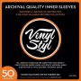 Vinyl Styl® 12 Inch Archival Inner Record Sleeves - HDPE-Lined - 50 Count (White - Image 1