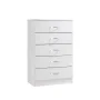 5-Drawer White Chest of Drawers - Image 1