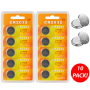 10 x LITHIUM BATTERY 3V CR2032 CR 2032 BR2032 DL2032 Remote Button Cell Watch - Image 2