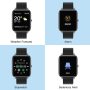 Popglory Smart Watch, Smartwatch with Blood Pressure, Blood Oxygen Monitor, Fitness Tracker with Heart Rate Monitor, Full Touch Fitness Watch for Android & iOS for Men Women (Black) - Image 6