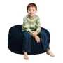 Chill Sack Bean Bag Chair, Memory Foam Lounger with Microsuede Cover, Kids, 2 ft, Cinnabar - Image 1