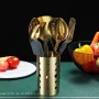 ReaNea 13 Pieces Gold Cooking Utensils Set, Stainless Steel Kitchen Utensils Set with Utensil Holder - Image 4
