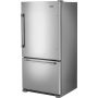 Maytag - 22 Cu. Ft. Bottom-Freezer Refrigerator with Humidity-Controlled FreshLock Crispers - Stainless Steel - Image 3
