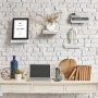 Floating Shelves, 9.25 in. x 9.25 in. White Decorative Wall Shelves - Image 2