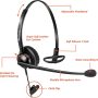 Beebang Cell Phone Headset with Noise Canceling Microphone 3.5mm Phone Headset with Volume Control and Mic Mute for iPhone Samsung Galaxy Huawei BlackBerry Mobile Phone iPad Laptops MAC PC Skype - Image 5
