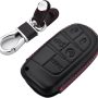 ROYALFOX Genuine Leather 3 4 5 Buttons smart Key Fob case Cover for Jeep Cherokee Compass Renegade Grand Cherokee, Fiat,Dodge Charger Challenger Dart Journey Durango Grand Caravan RAM (black) - Image 6