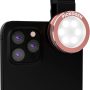 Clip on Selfie Ring Light Mini External LED Flash with 3 Light Modes for Influencers Stories Photos Videos Going Live & Vlogs Light up Rings, Round Shape (Pink) - Image 3