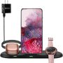 Wireless Charging Station for Samsung Galaxy Z Fold5/Z Flip5/S23, Samsung Wireless Charger for Galaxy S22/S22 Ultra/S21/S20, Galaxy Watch Charger for Galaxy Watch 6 Classic 5 Pro 4 3, Galaxy Buds - Image 4
