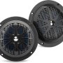 5.25 Inch Dual Marine Speakers - 2 Way Waterproof and Weather Resistant Outdoor Audio Stereo Sound System with 100 Watt Power, Polypropylene Cone and Cloth Surround - 1 Pair - PLMR51B (Black) - Image 1