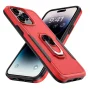 Elegant Choise Phone Case with Ring Stand for iPhone 14 Pro Max/14 Pro/14 Plus/14 Shockproof Armor Cover, Red - Image 3