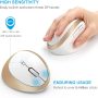 Ergonomic Vertical Mouse, 2.4G Wireless Vertical Mouse Optical Mice, 800 / 1200 / 1600 DPI, Reduce Wrist Strain, for Small Hands - Image 6