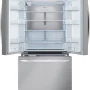 LG - 36-in Counter-Depth MAX 26.5 Cu. Ft. French Door Smart Refrigerator with Internal Water Dispenser - Stainless Steel - Image 2