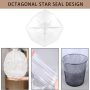 Tebery 300 Counts 8 Gallon Clear Small Garbage Bags Trash Bags, Wastebasket Bin Liners for Bathroom Bedroom Office Trash Can, 6 Rolls - Image 6