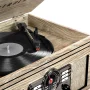 Victrola Quincy 6-in-1 Bluetooth Record Player (Gray) - Image 4