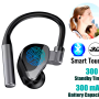 Wireless Bluetooth 5.2 Earpiece Headset Driving Trucker Earbuds Noise Cancelling - Image 1