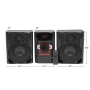 Onn. CD Stereo System 100W with Bluetooth and USB Charging - Image 5